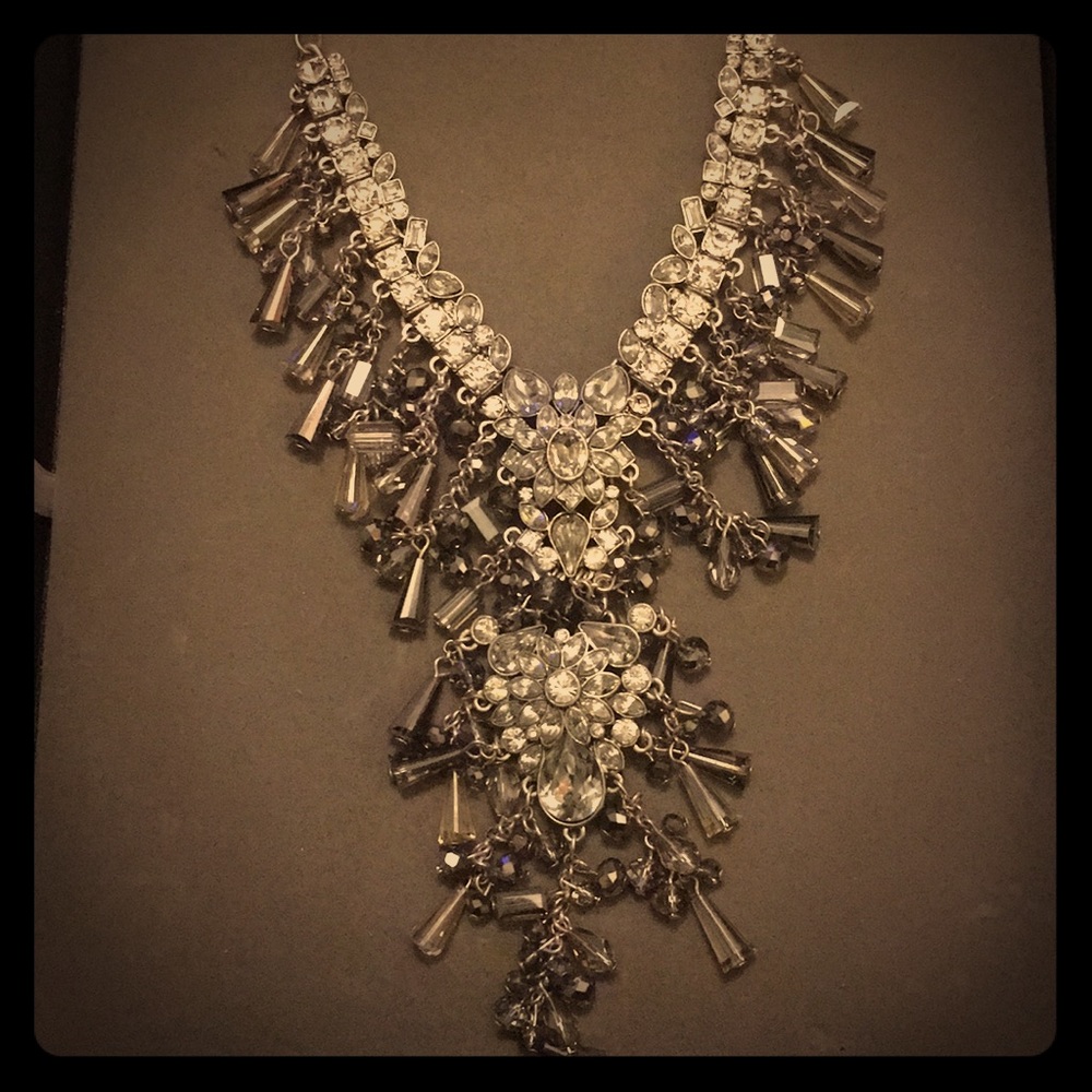 Elaborate Swarovski crystal necklace, brand new